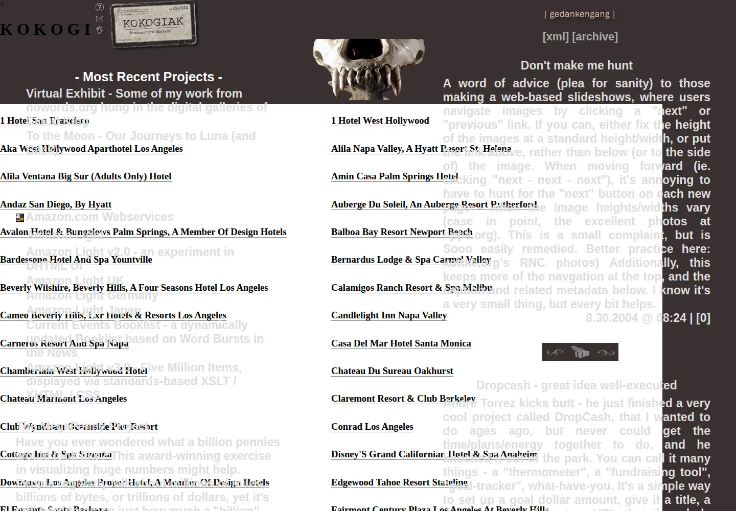 Screenshot of kokogiak.com