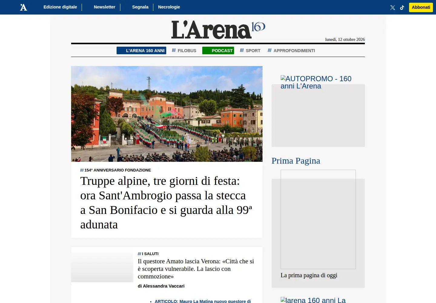 Screenshot of larena.it
