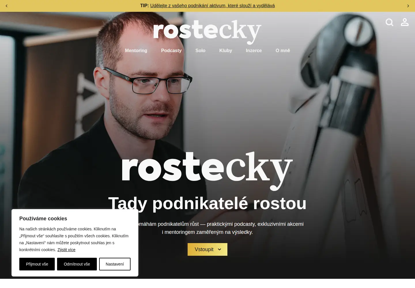 Screenshot of mladypodnikatel.cz