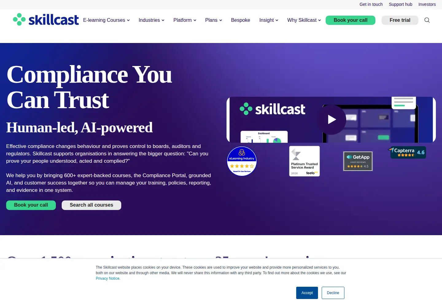 Screenshot of skillcast.com