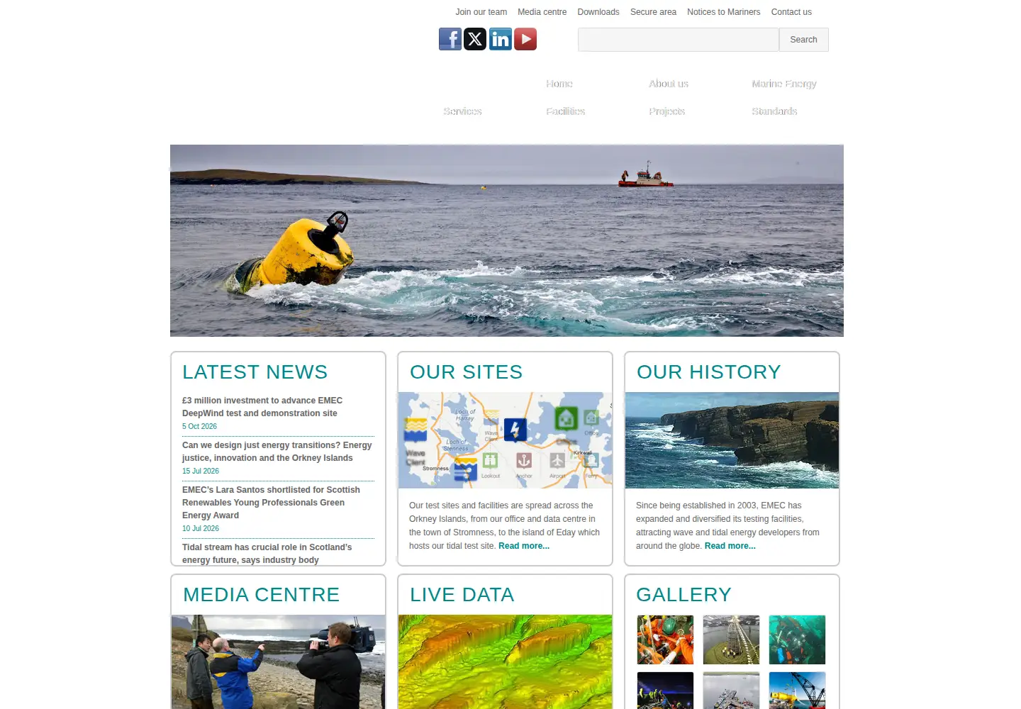 Screenshot of emec.org.uk