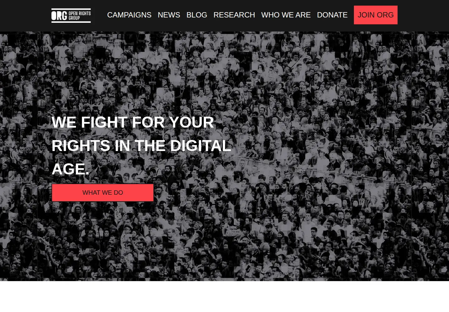 Screenshot of openrightsgroup.org