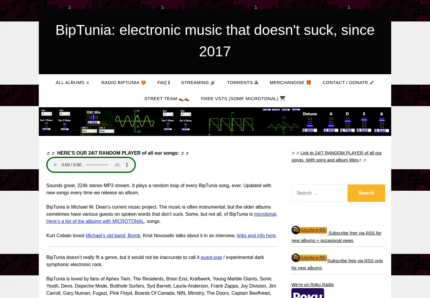 Screenshot of biptunia.com