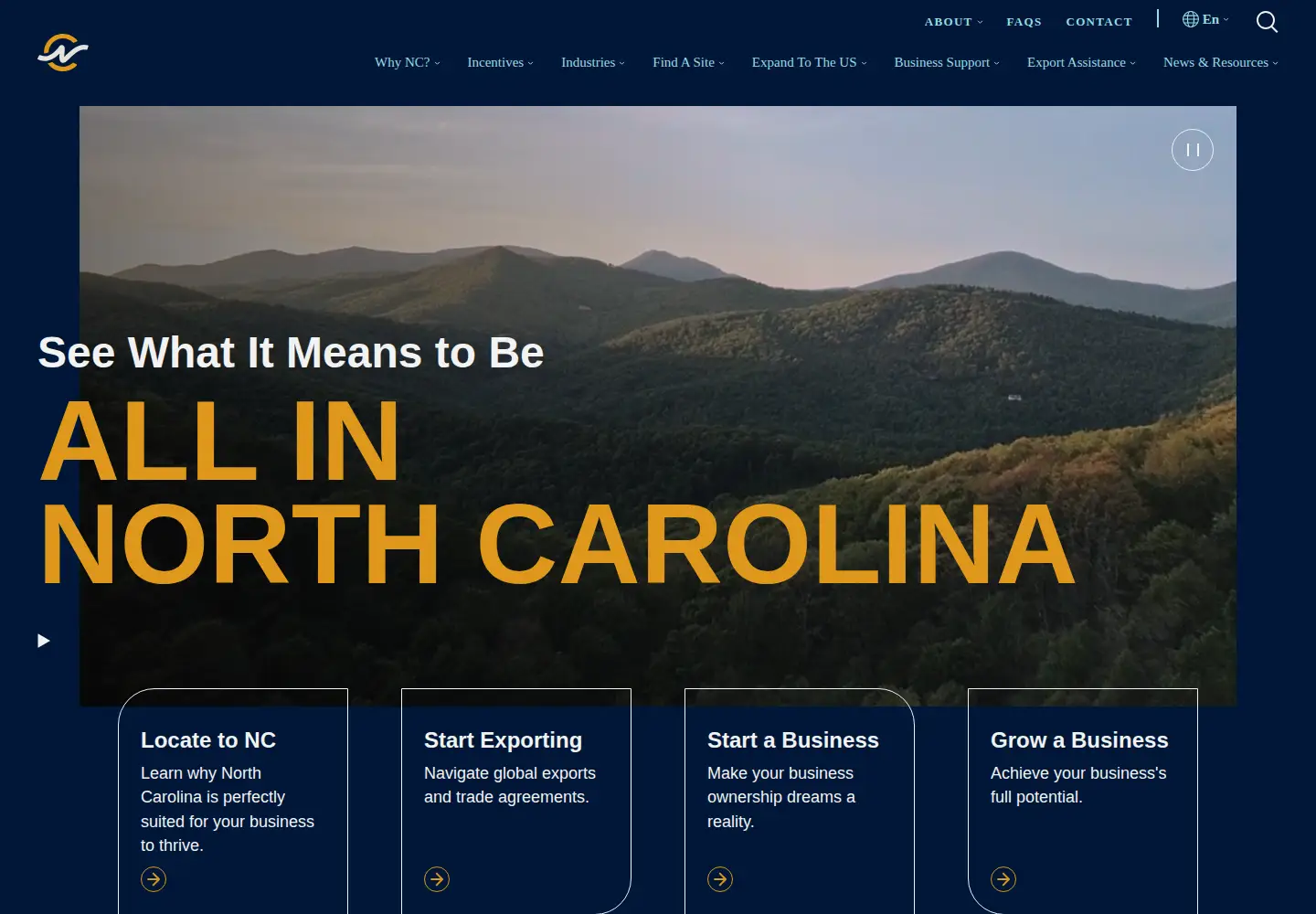 Screenshot of edpnc.com
