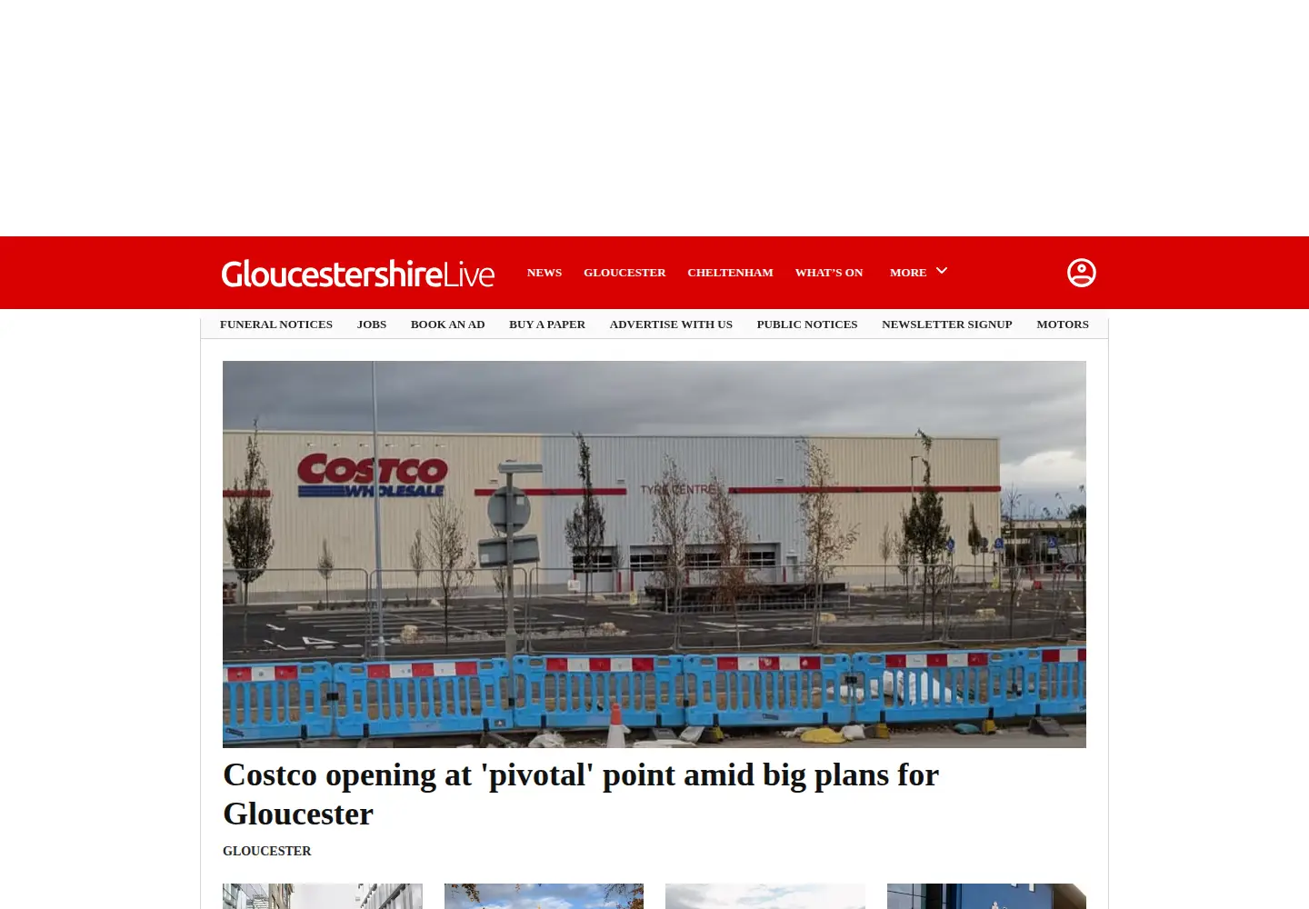 Screenshot of gloucestershirelive.co.uk