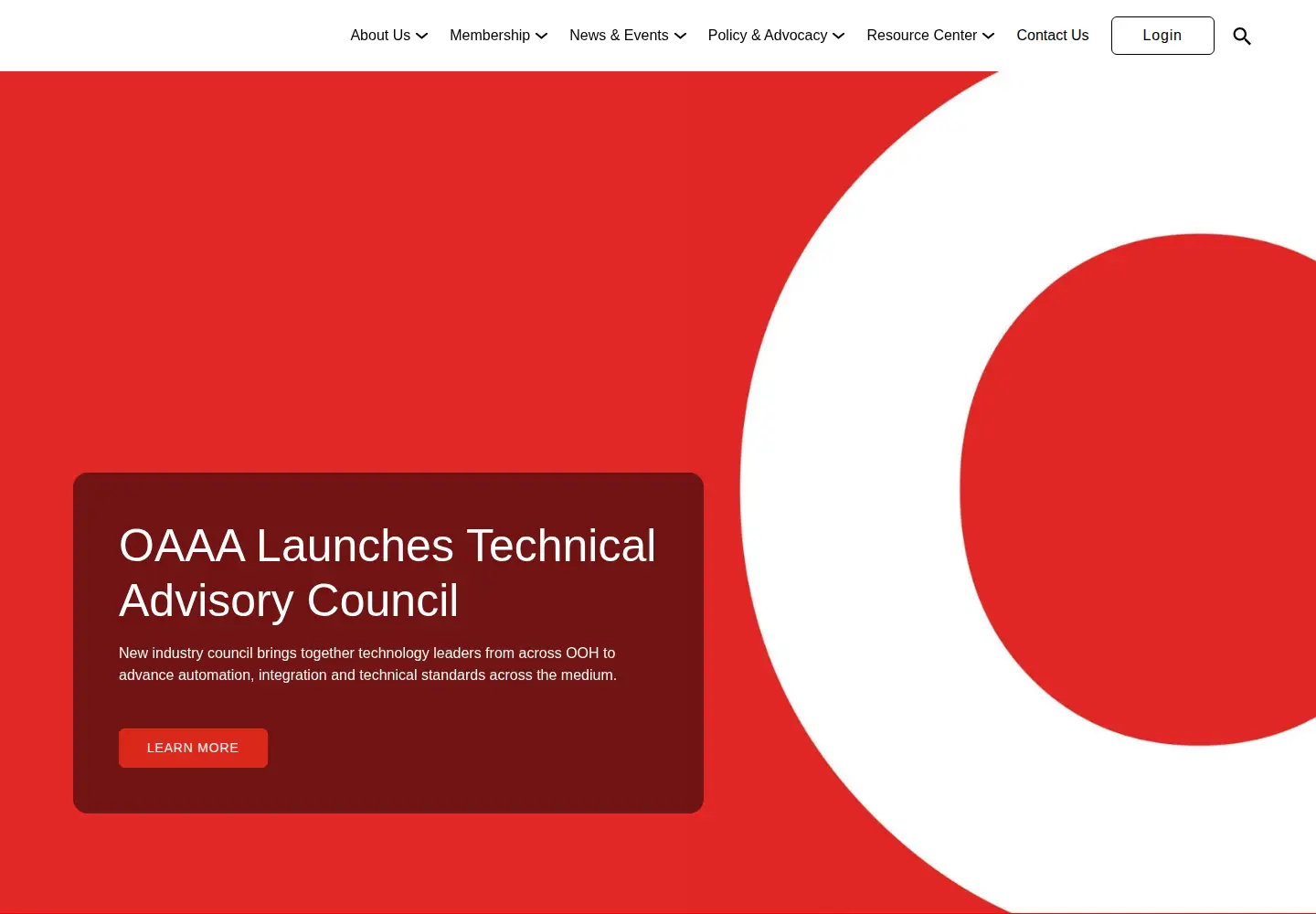 Screenshot of oaaa.org