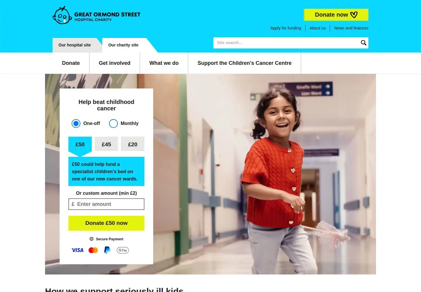 Captured homepage of gosh.org in the current scan