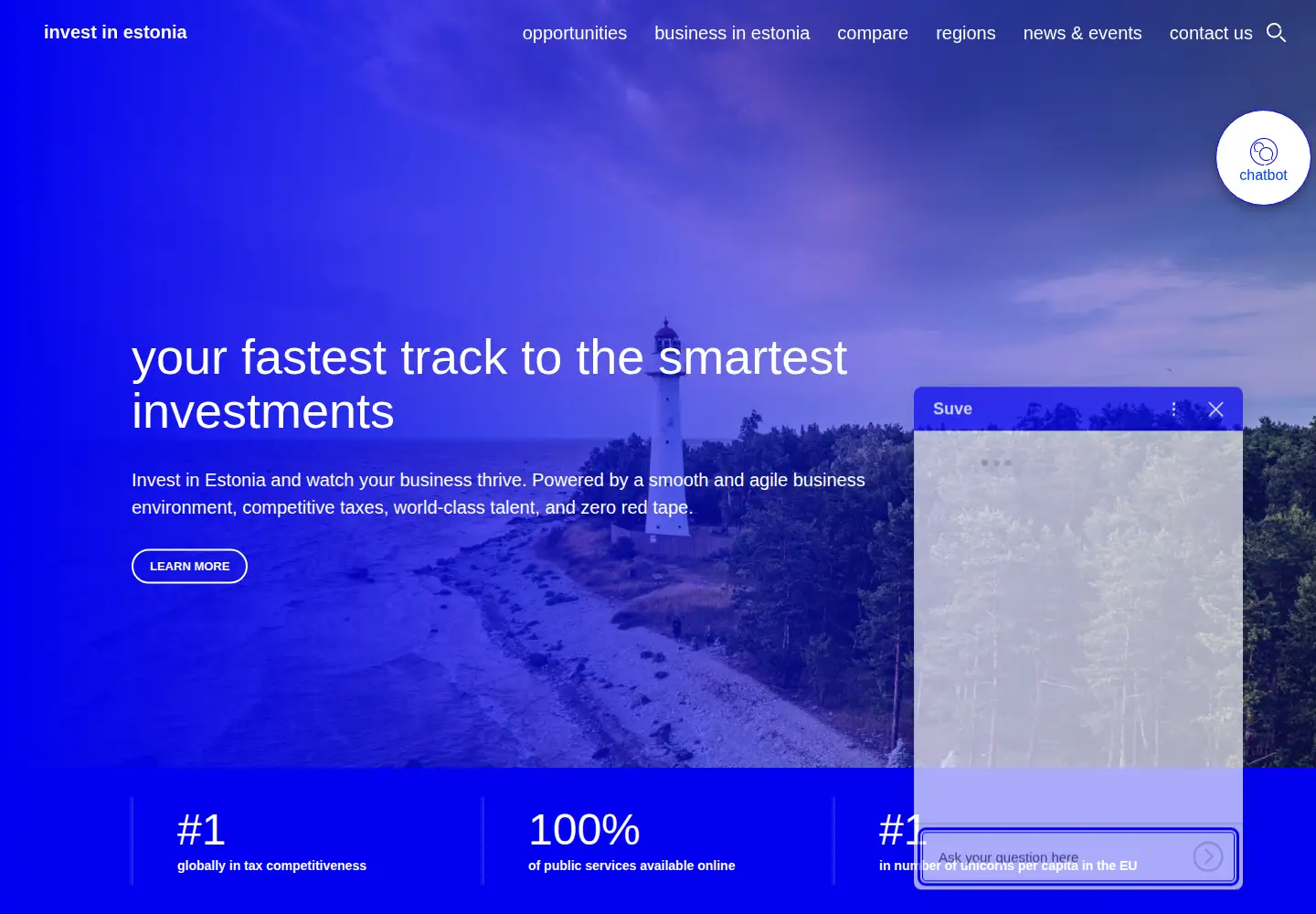 Screenshot of investinestonia.com