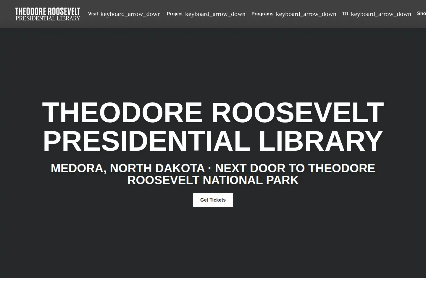Captured homepage of trlibrary.com in the current scan