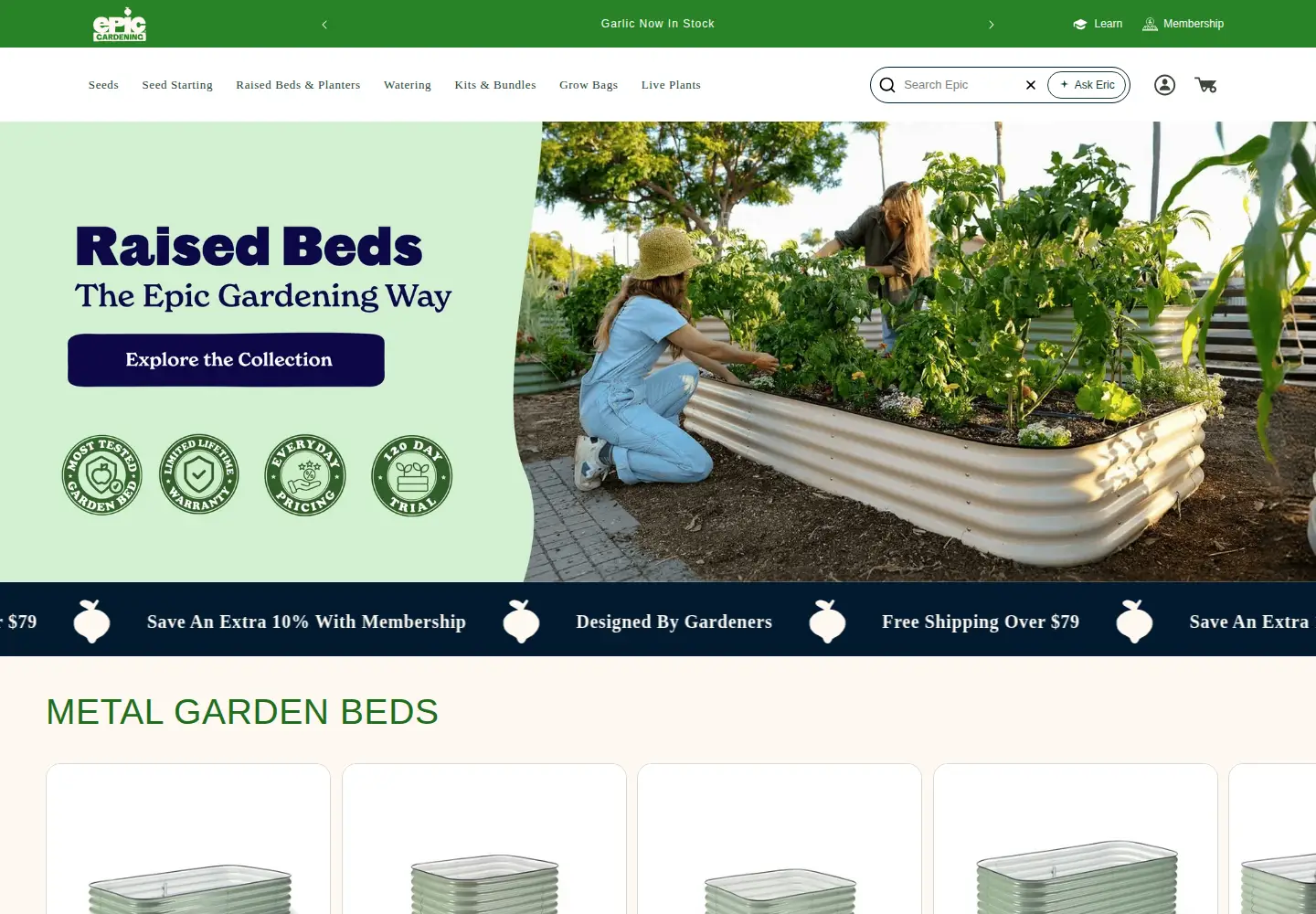 Screenshot of epicgardening.com