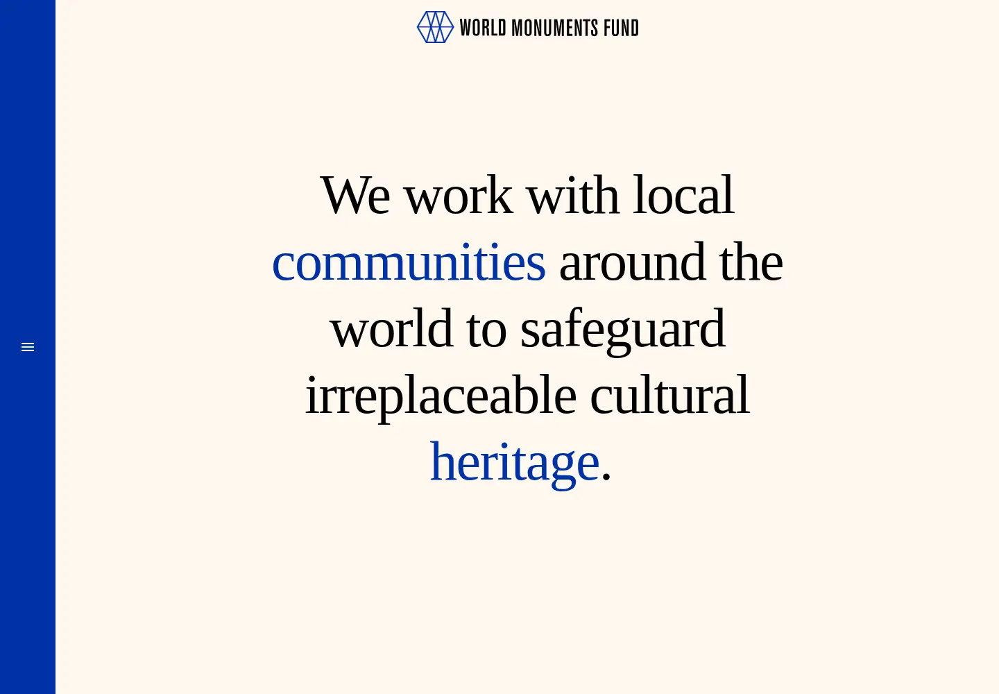 Screenshot of wmf.org