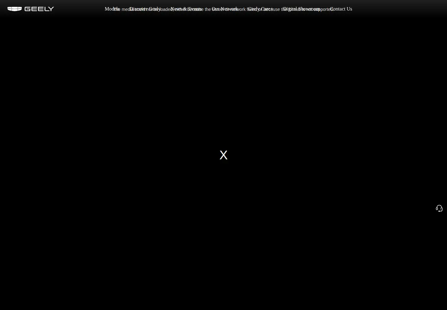 Captured homepage of geely.com in the current scan