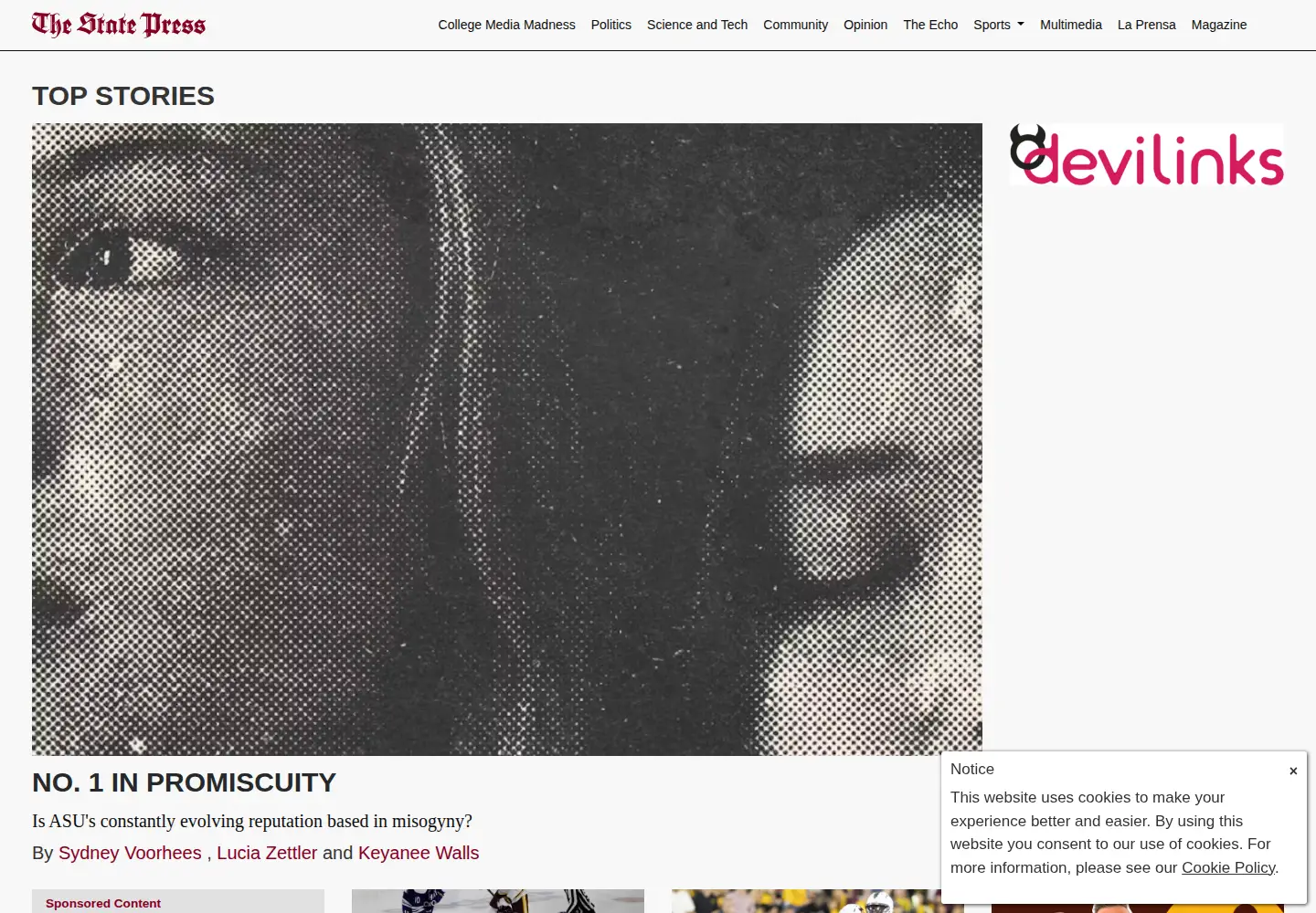 Screenshot of statepress.com
