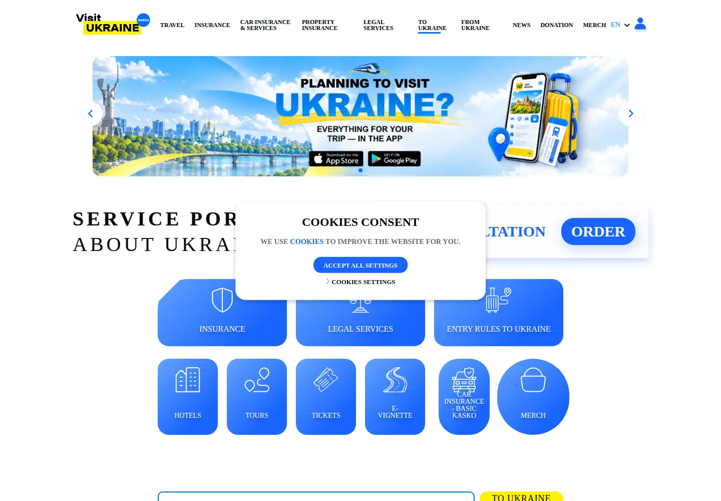 Screenshot of visitukraine.today