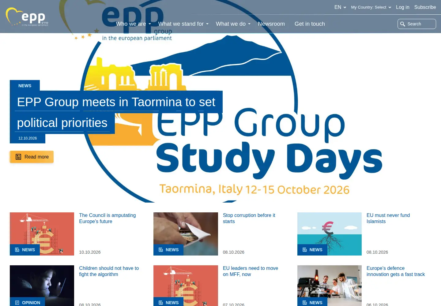 Screenshot of eppgroup.eu
