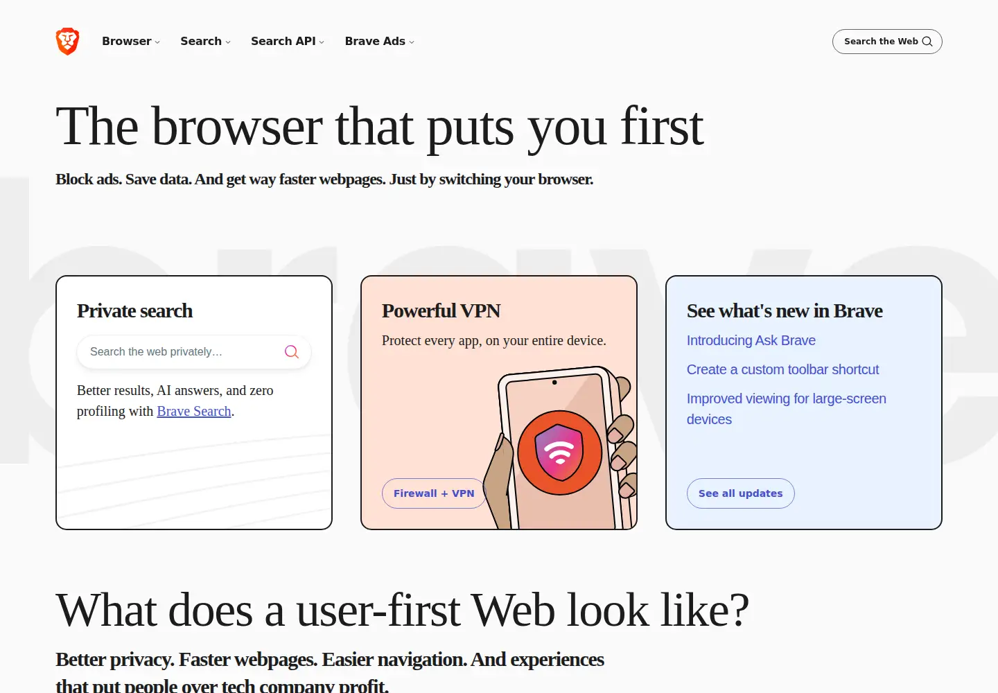 Screenshot of brave.app
