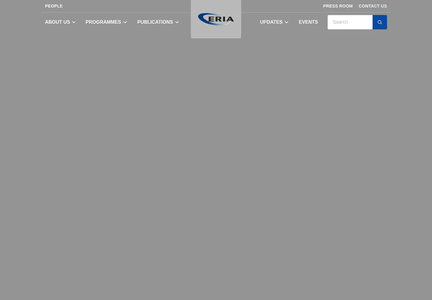 Captured homepage of eria.org in the current scan