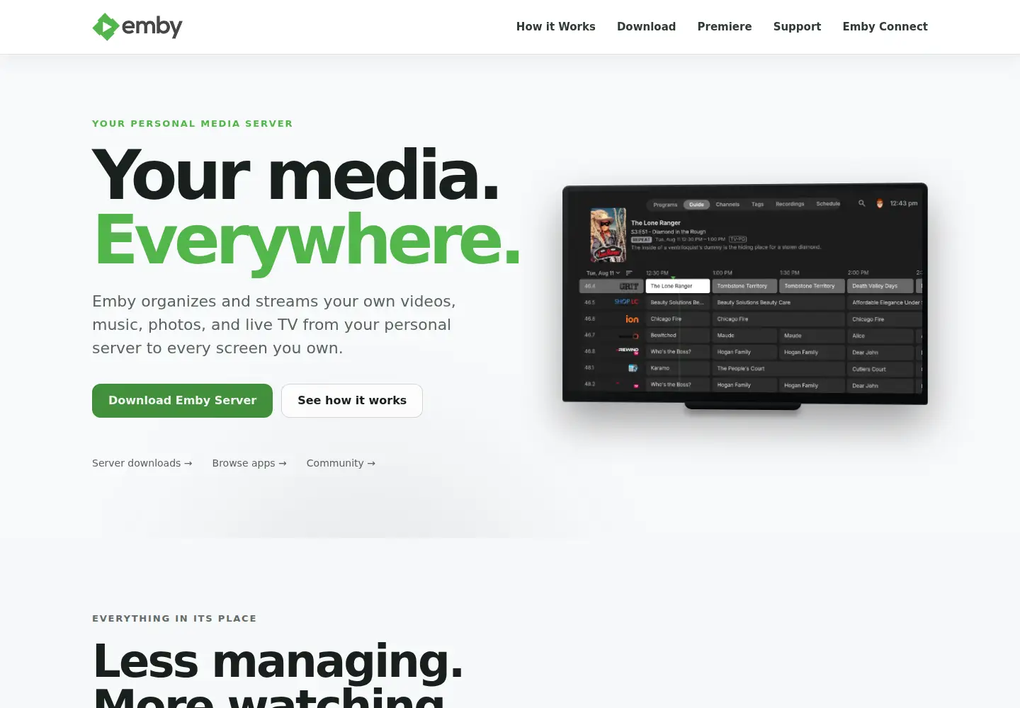 Screenshot of emby.media
