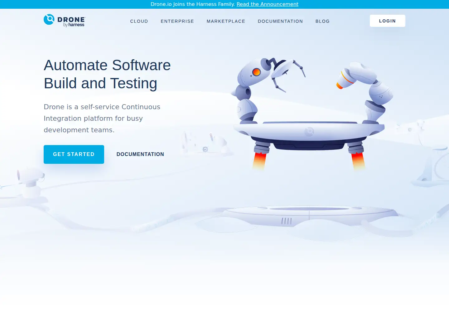 Screenshot of drone.io