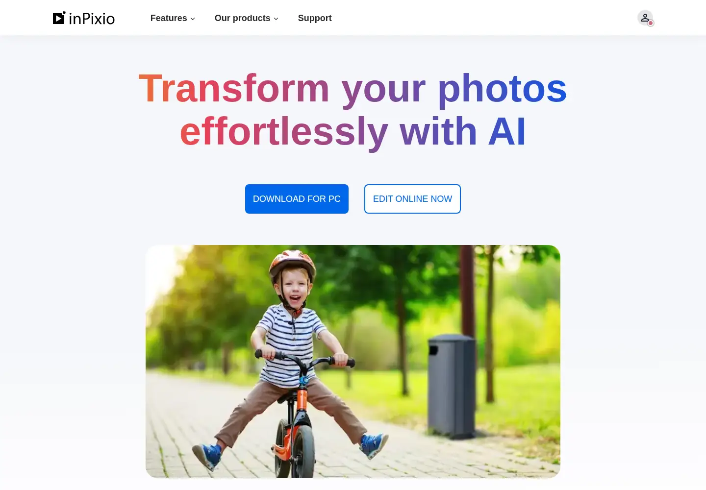 Screenshot of inpixio.com
