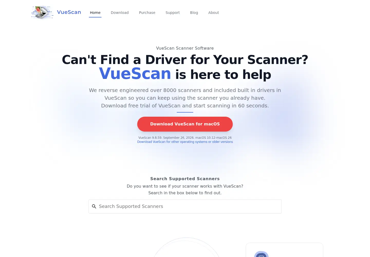 Captured homepage of hamrick.com in the current scan