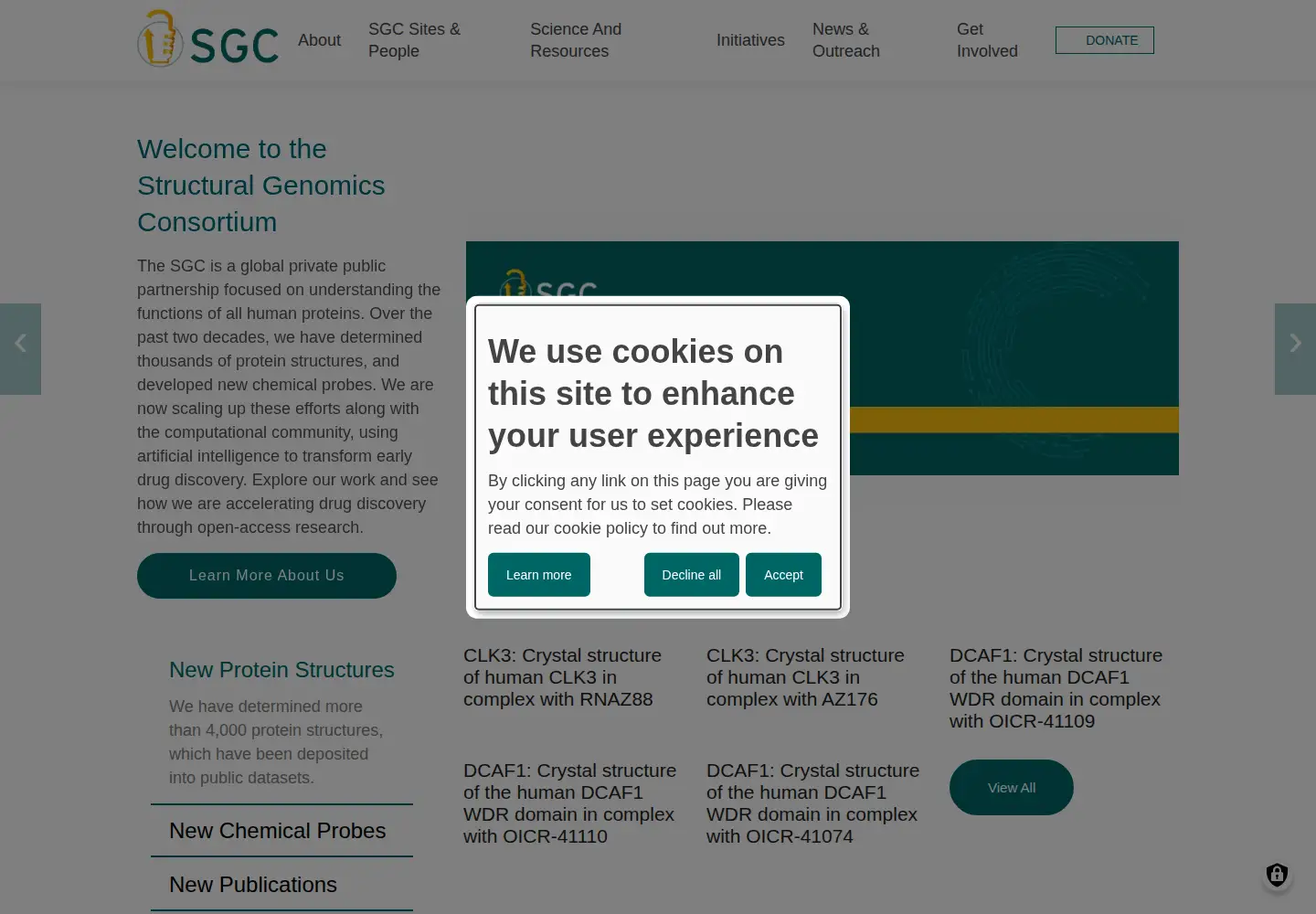 Screenshot of thesgc.org