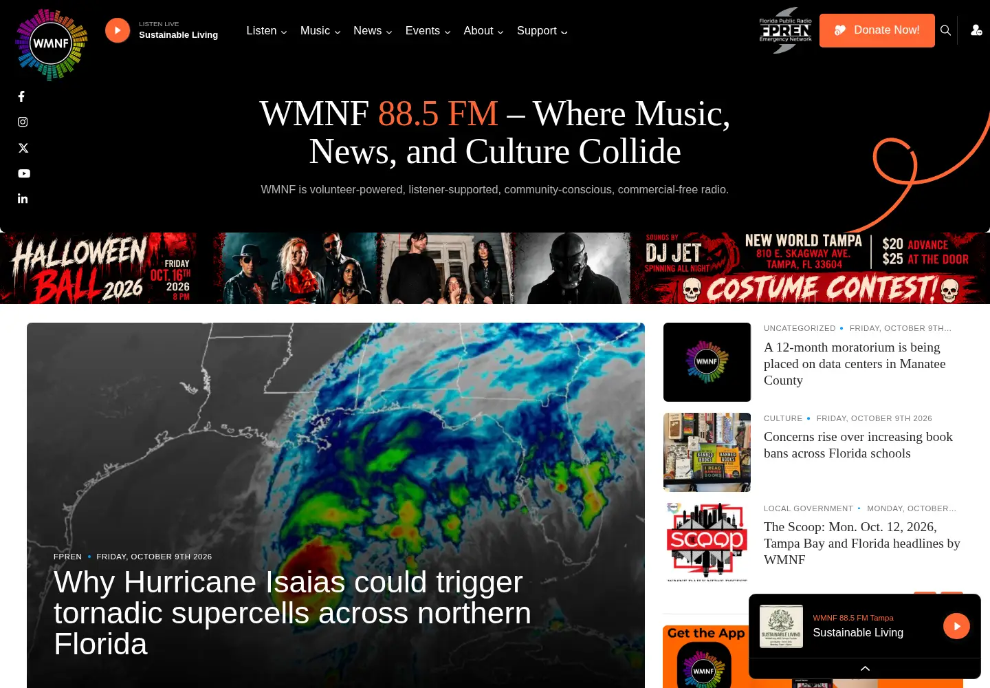 Screenshot of wmnf.org