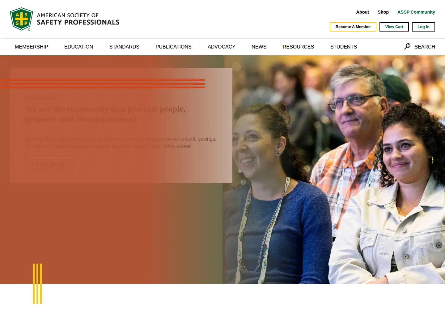 Screenshot of assp.org