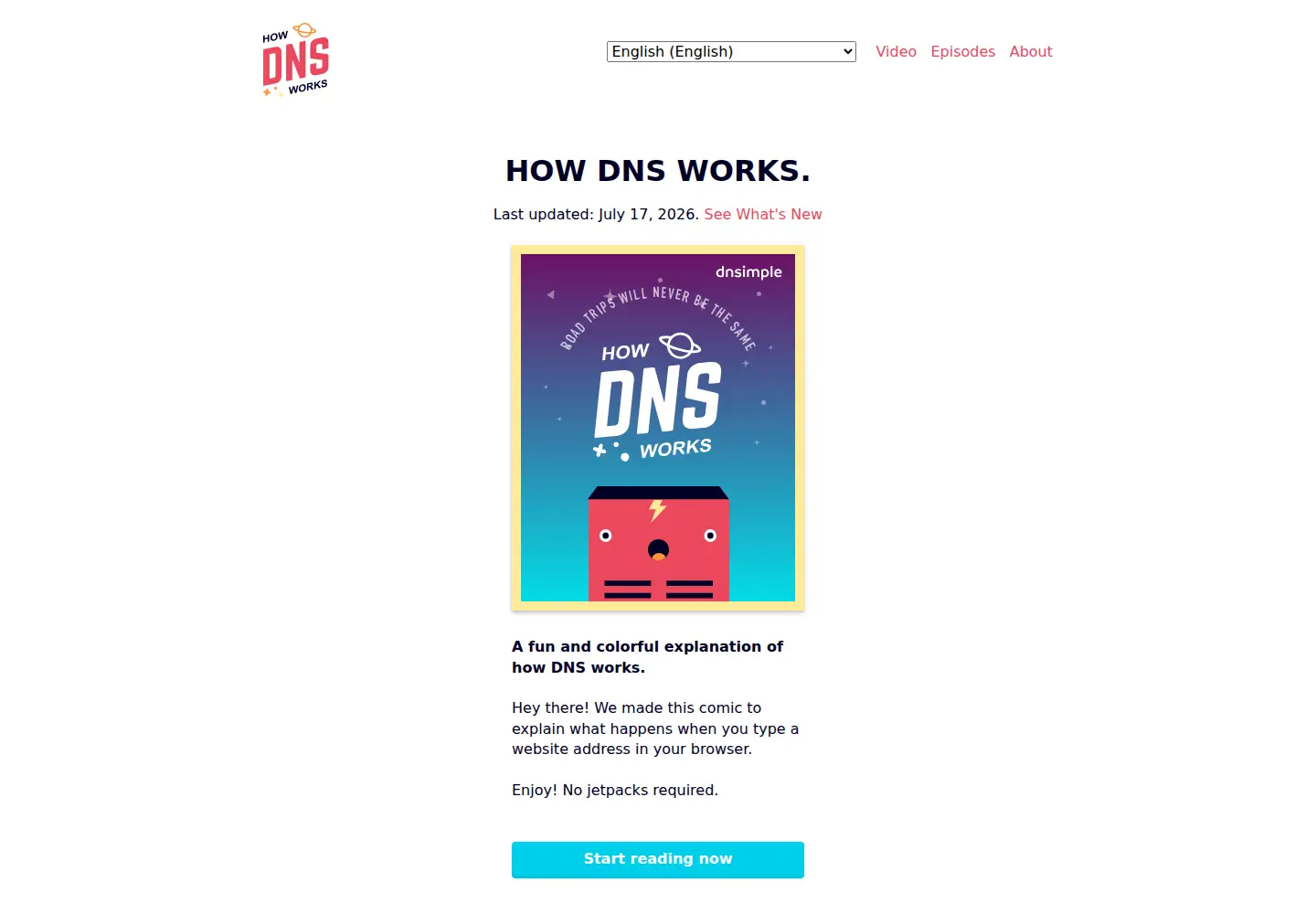 Screenshot of howdns.works