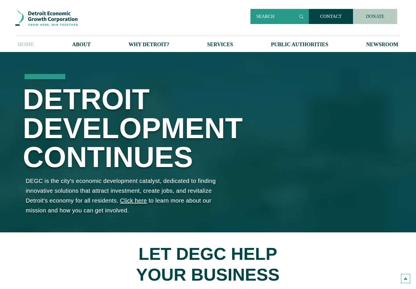 Screenshot of degc.org