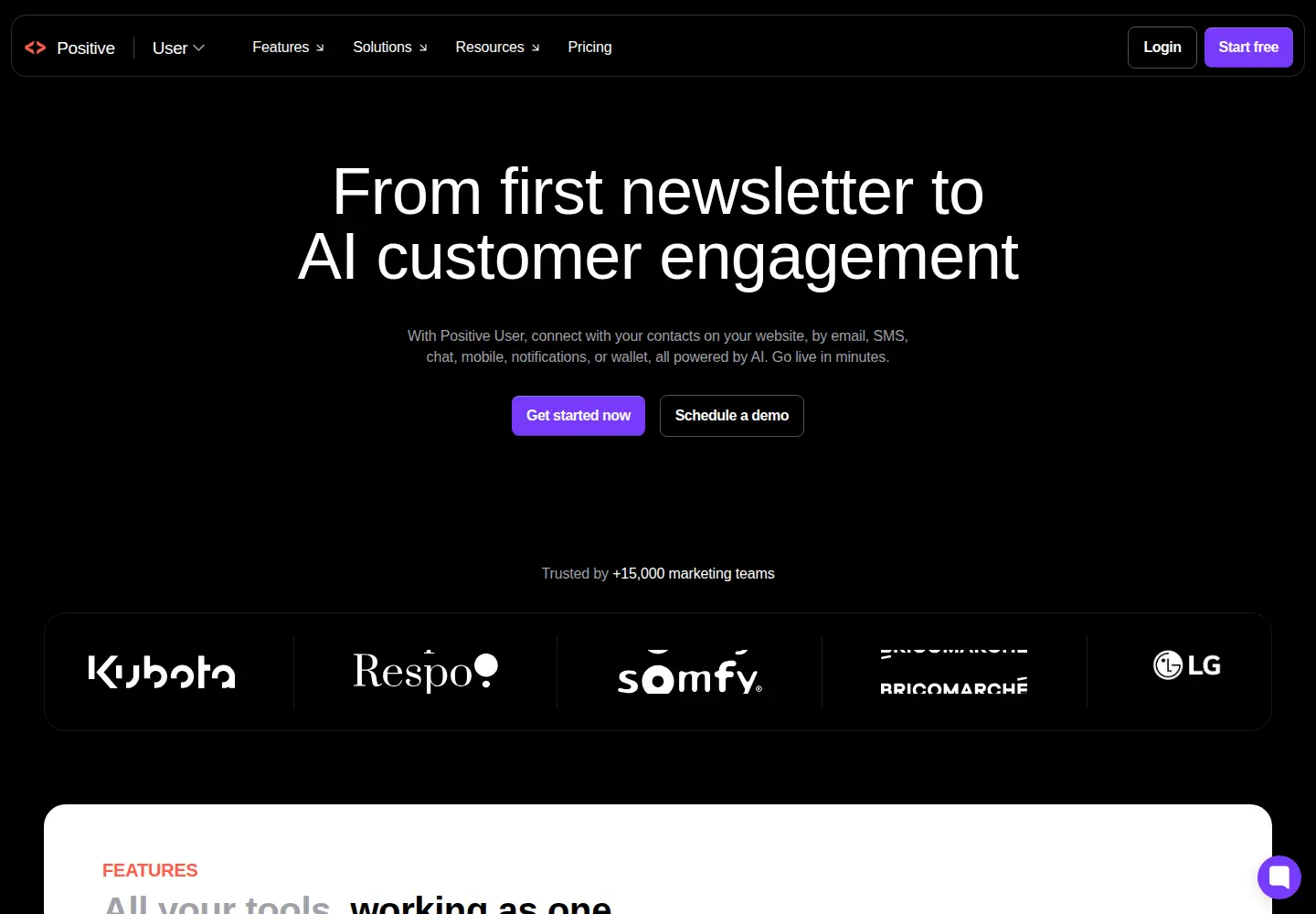 Captured homepage of user.com in the current scan