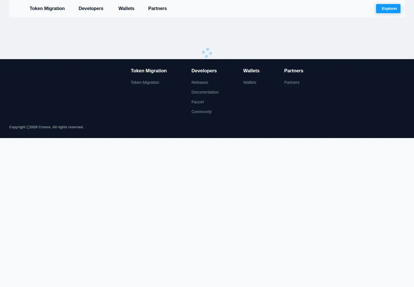 Captured homepage of crypto.org in the current scan