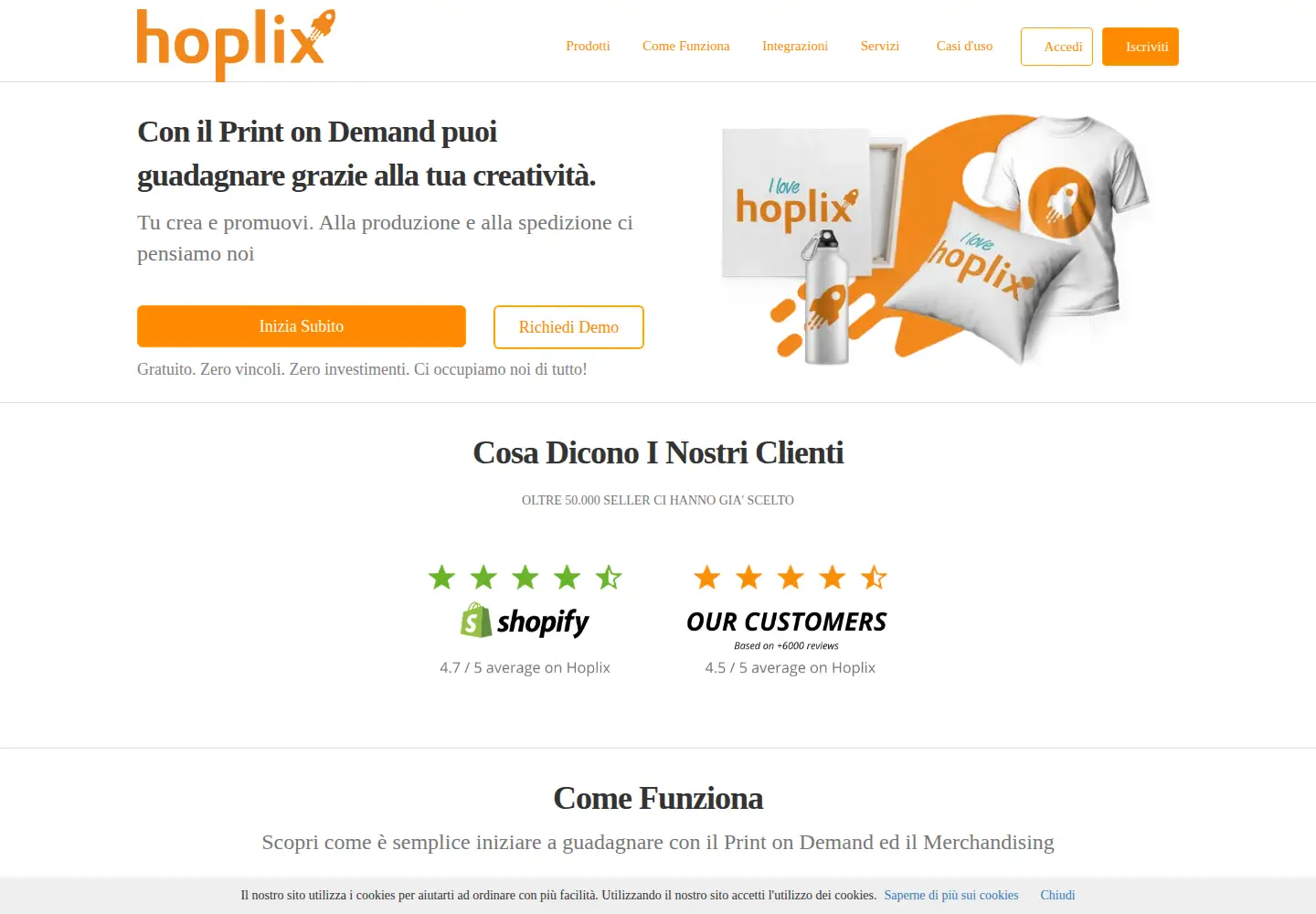 Screenshot of hoplix.com