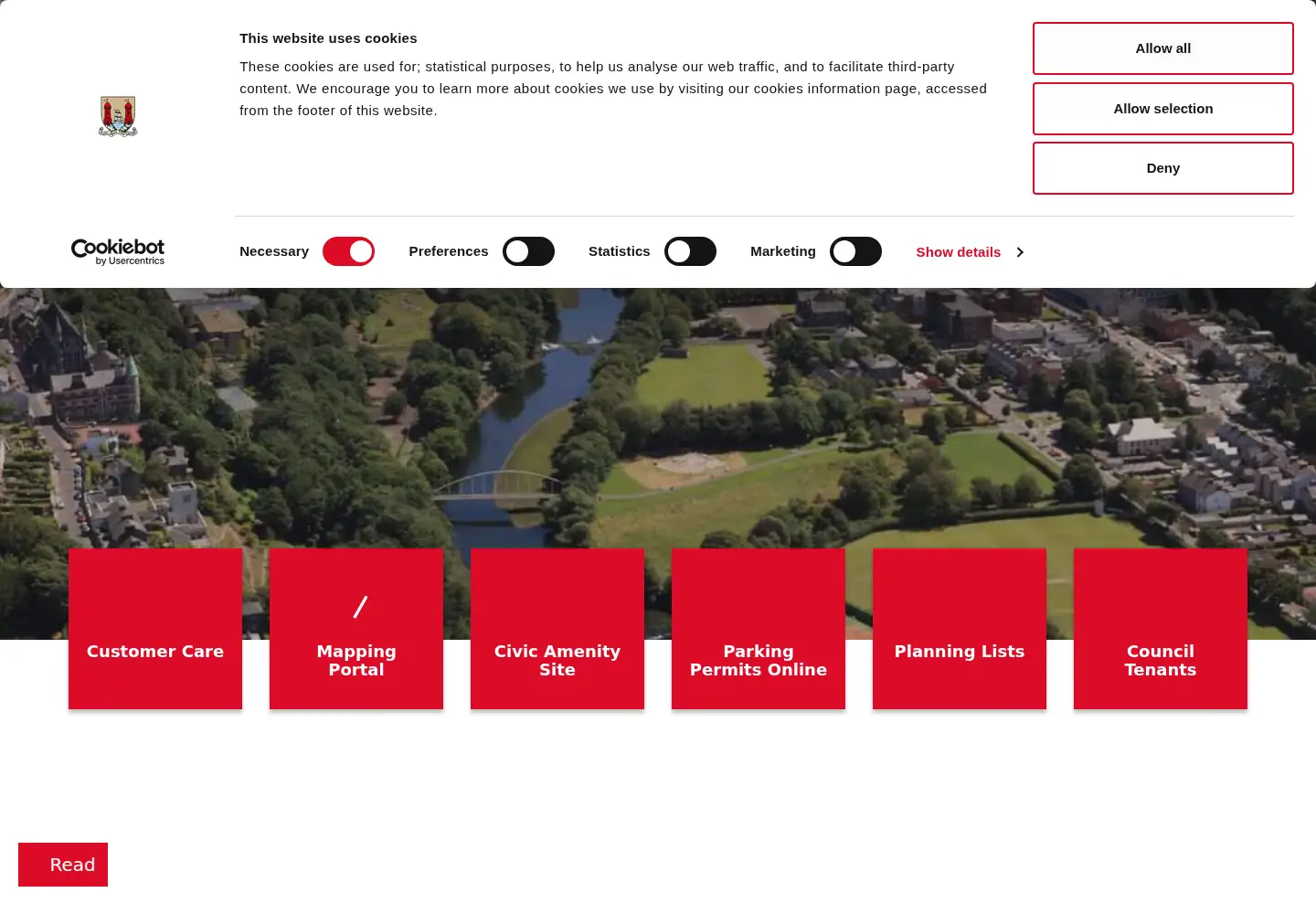 Screenshot of corkcity.ie