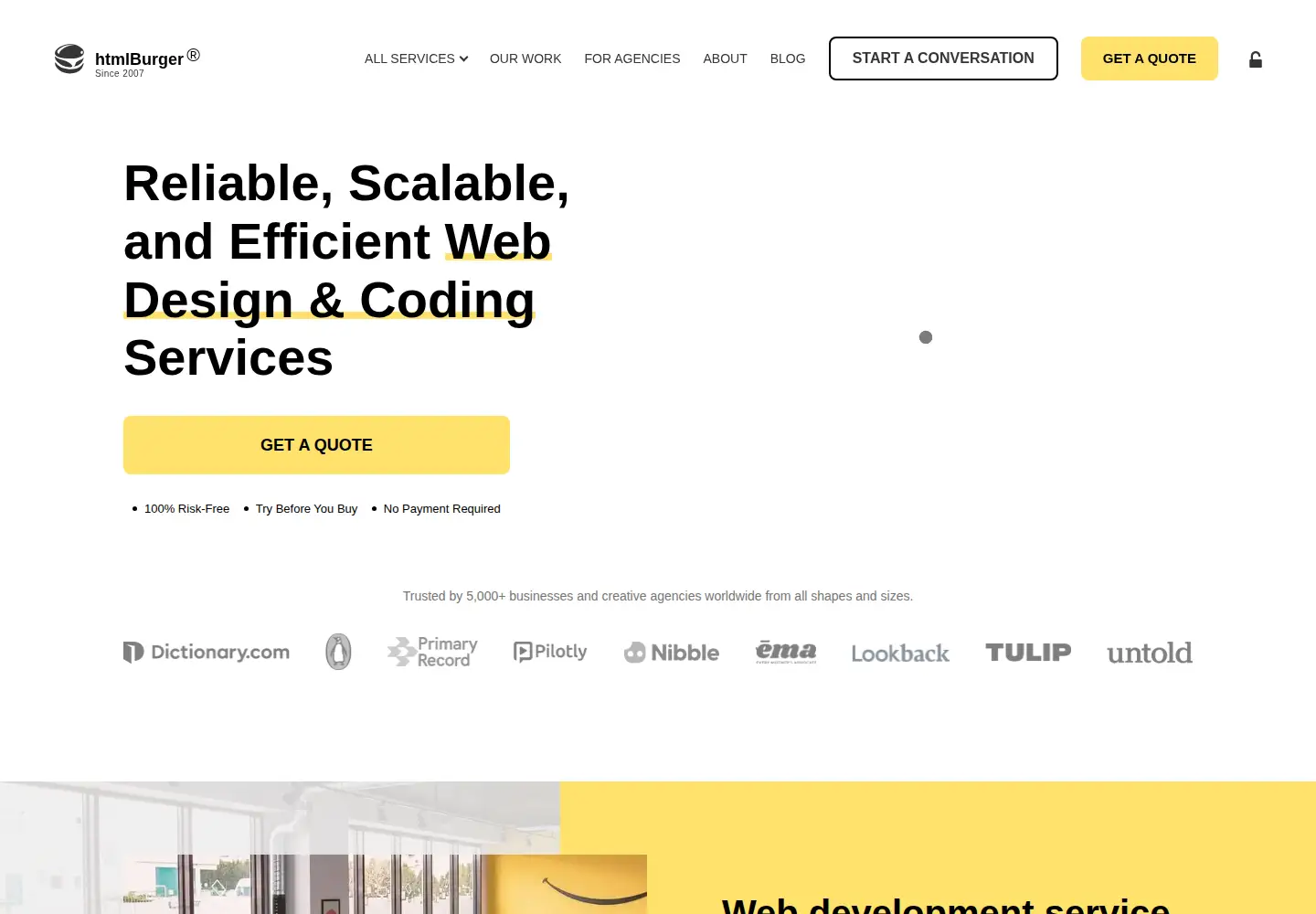 Screenshot of htmlburger.com