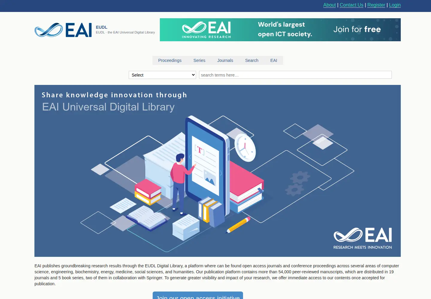 Captured homepage of eudl.eu in the current scan