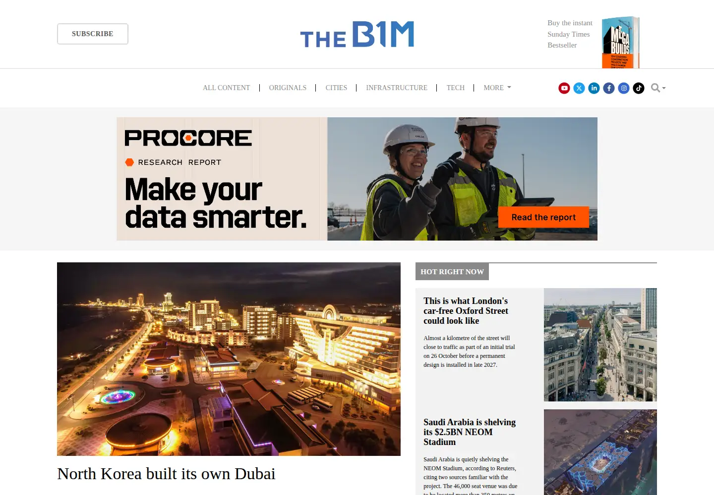 Screenshot of theb1m.com
