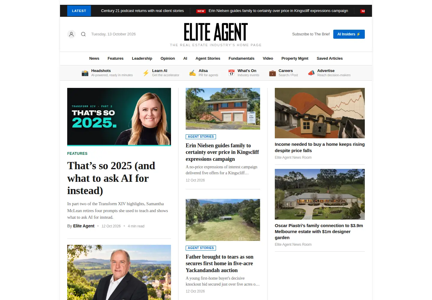 Screenshot of eliteagent.com