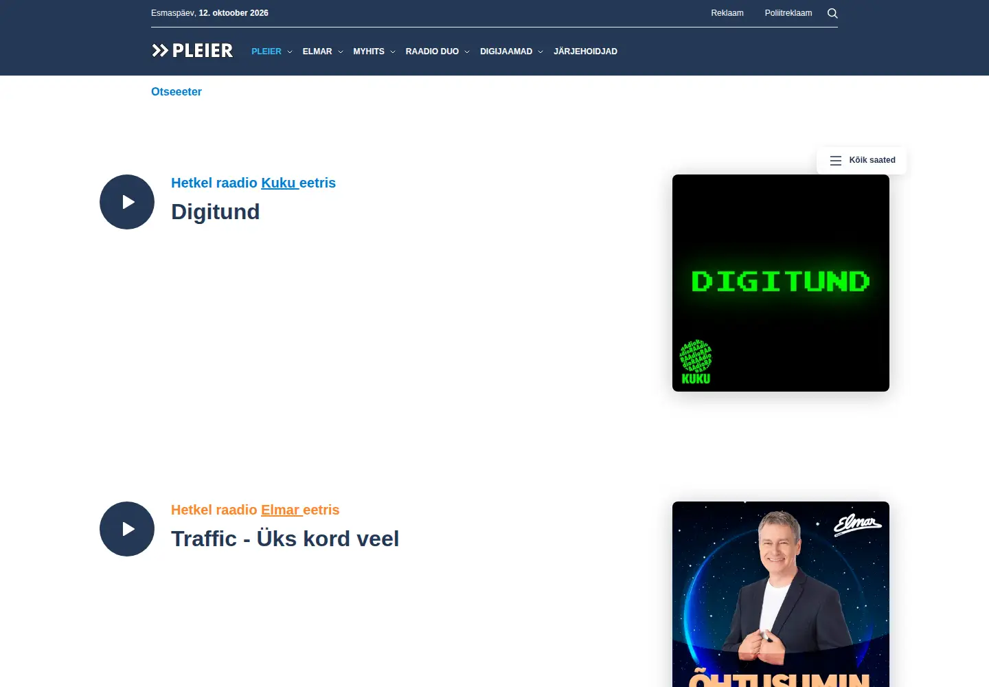 Screenshot of pleier.ee