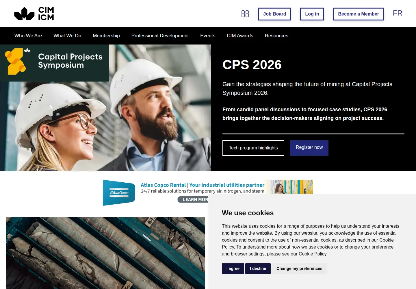 Screenshot of cim.org