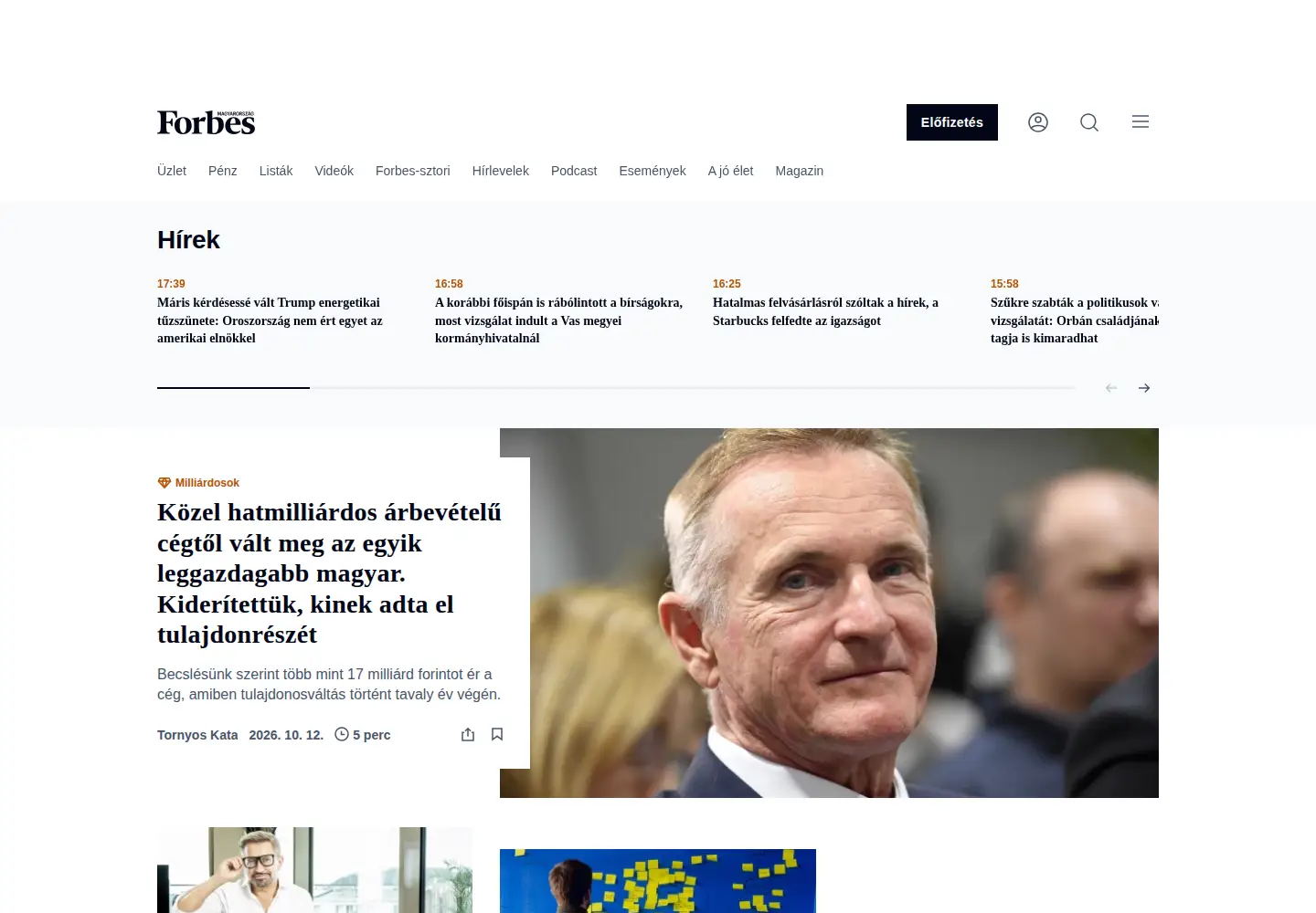 Screenshot of forbes.hu