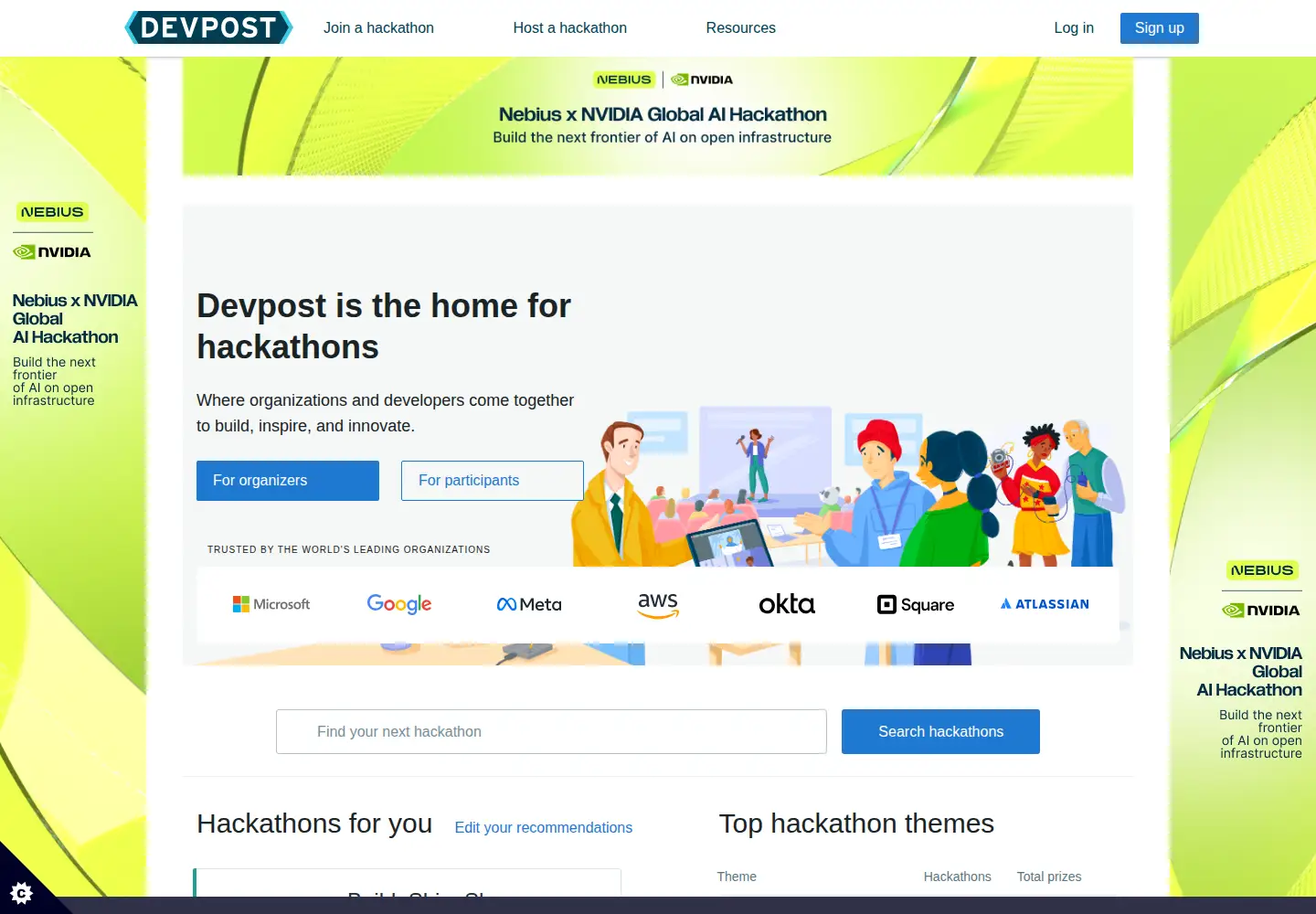 Screenshot of challengepost.com