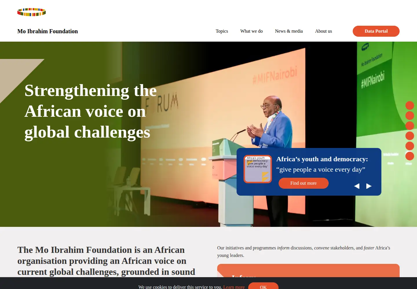 Screenshot of ibrahim.foundation