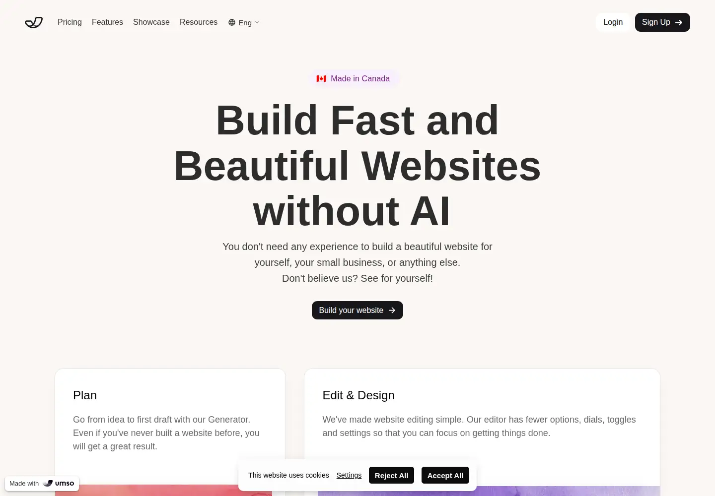 Screenshot of landen.co