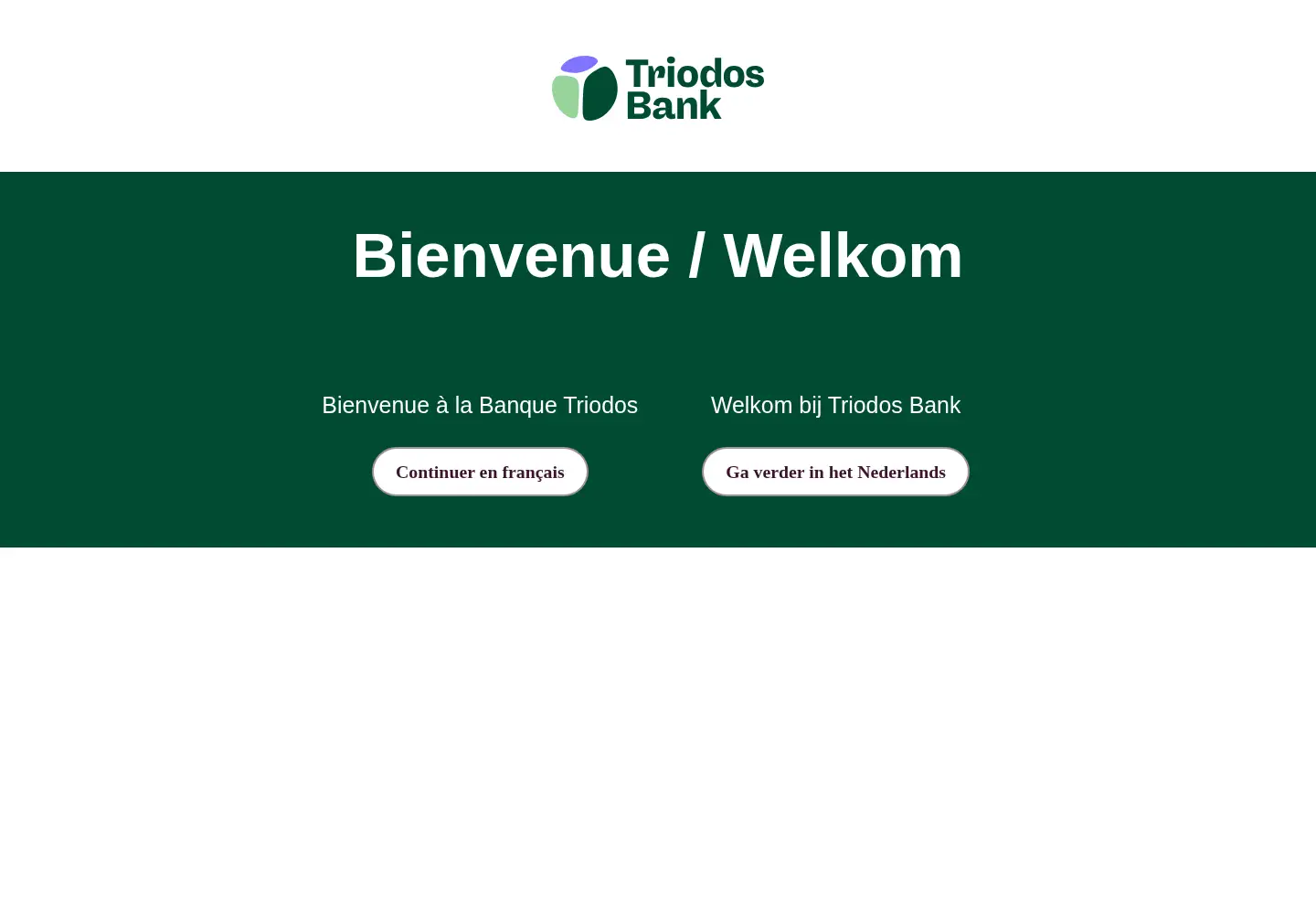 Screenshot of triodos.be