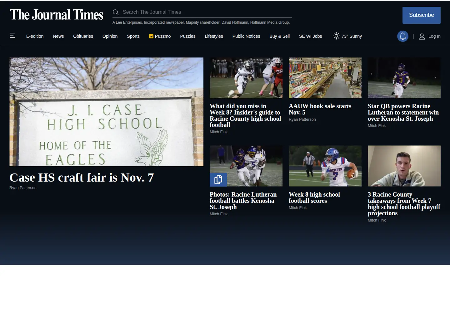 Screenshot of journaltimes.com