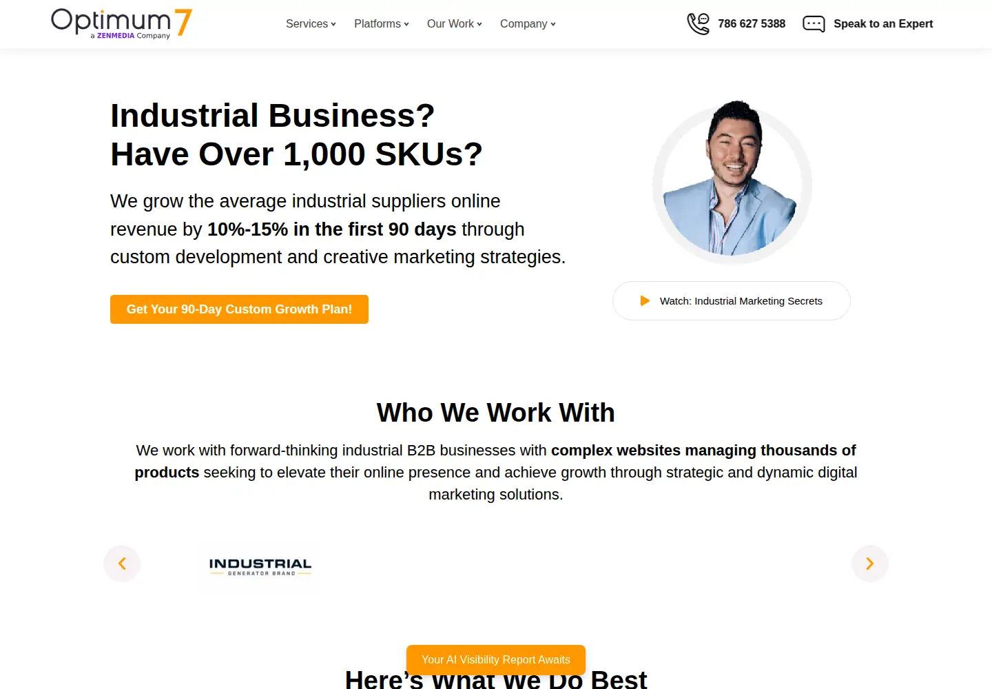 Screenshot of optimum7.com