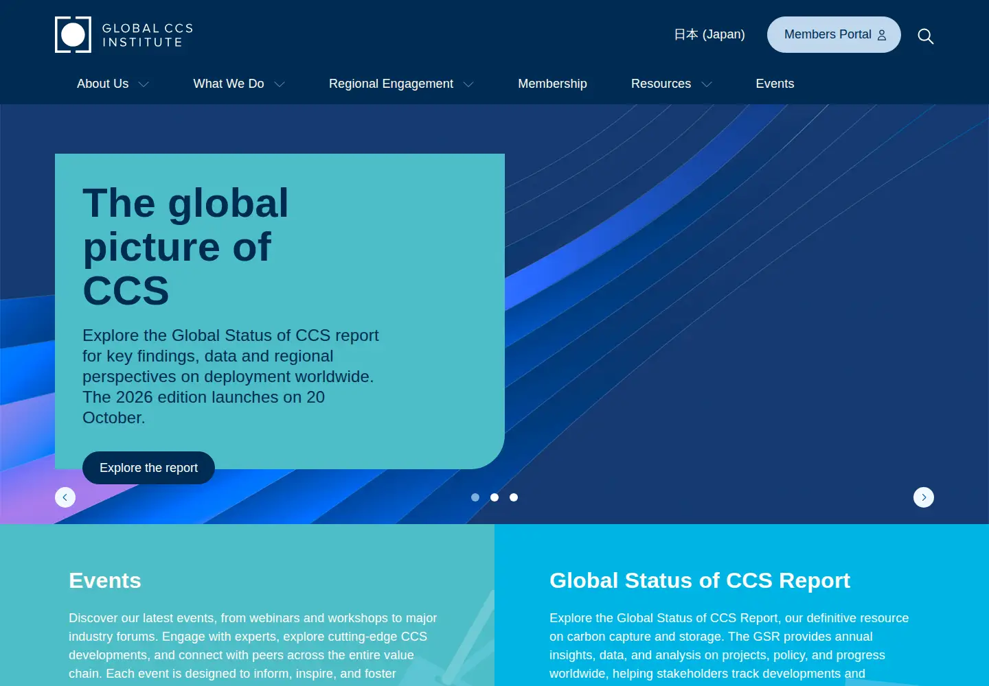 Screenshot of globalccsinstitute.com