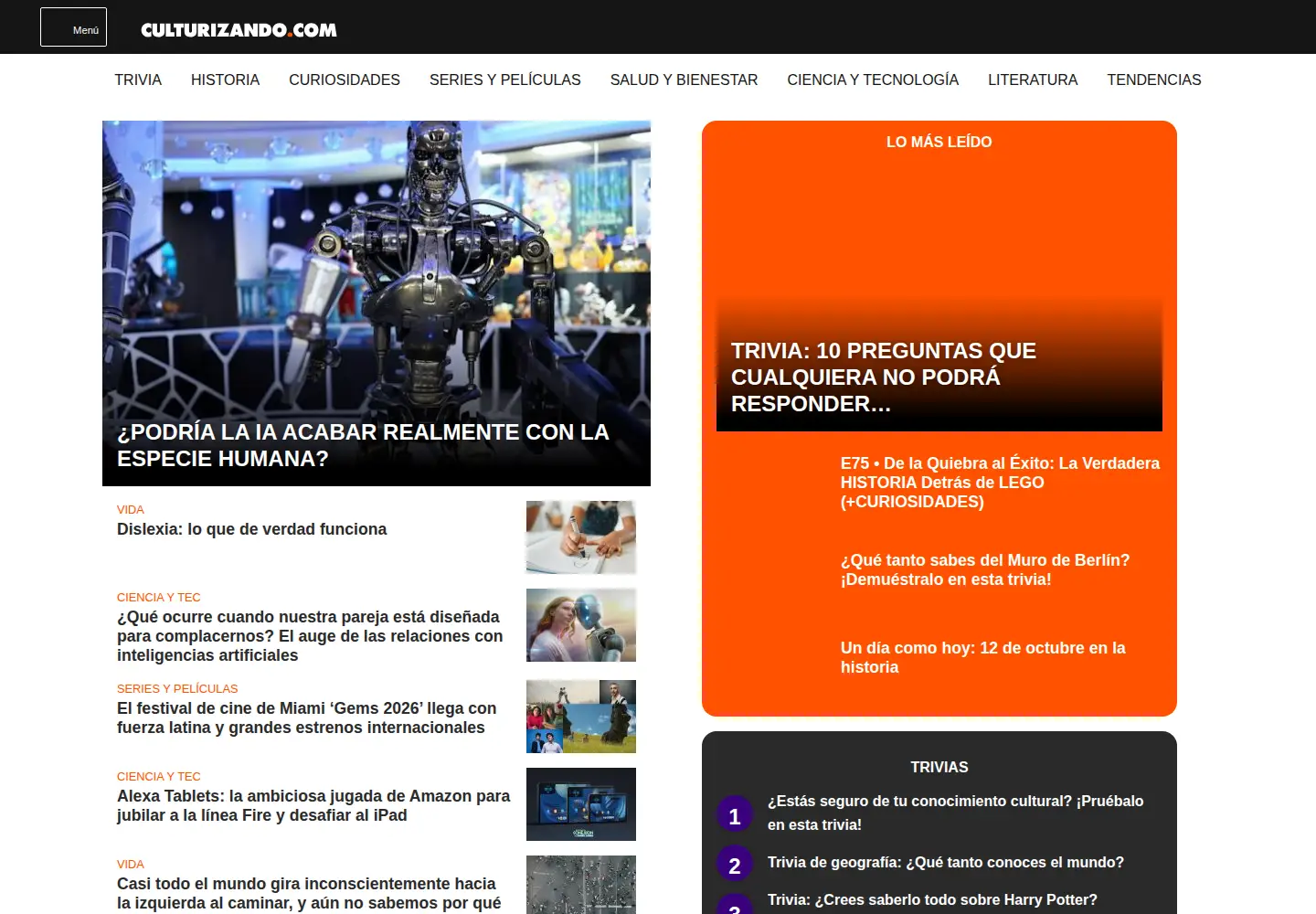 Screenshot of culturizando.com