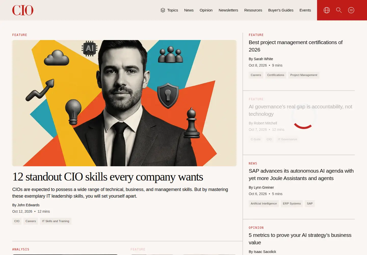 Captured homepage of ciokorea.com in the current scan